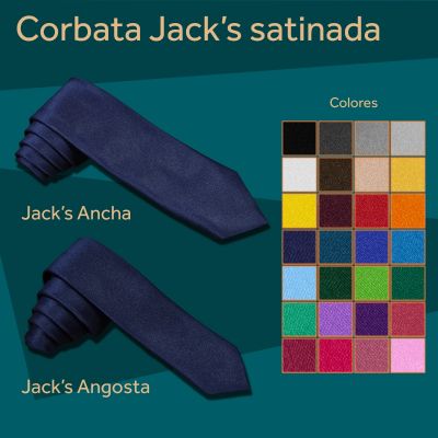 CORBATA SATINADA JUVENIL PARA UNIFORME